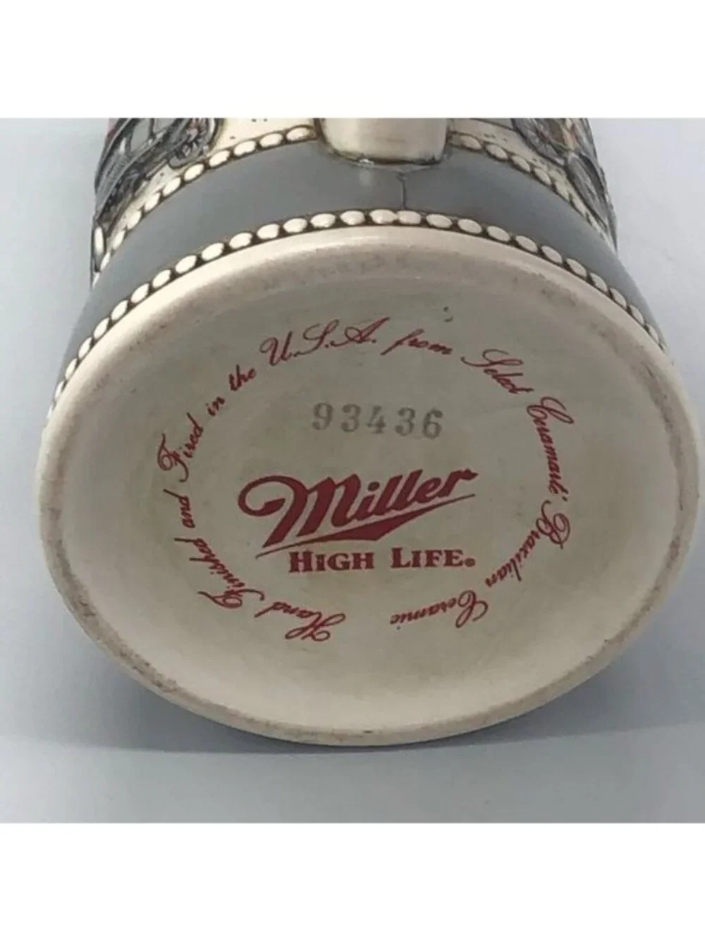 Miller high life 93436 MODEL T collector mug stine American achievements READ